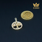 Glitzy Tree of Life CZ Pendant