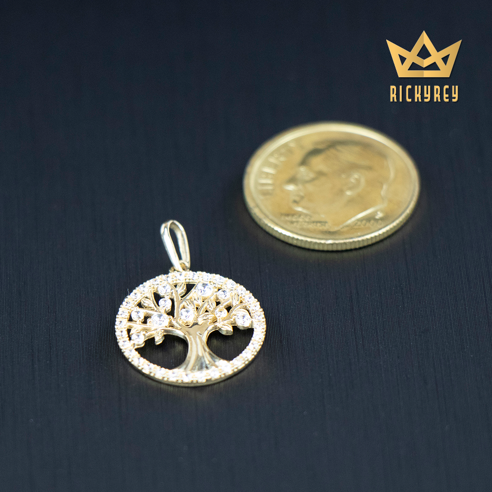 Glitzy Tree of Life CZ Pendant