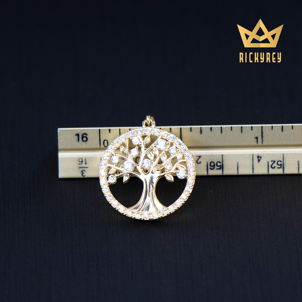 Glitzy Tree of Life CZ Pendant