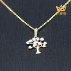 Simple Tree of Life CZ Pendant