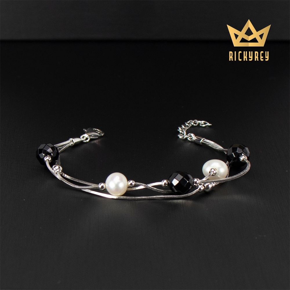Onyx Pearl Bracelet