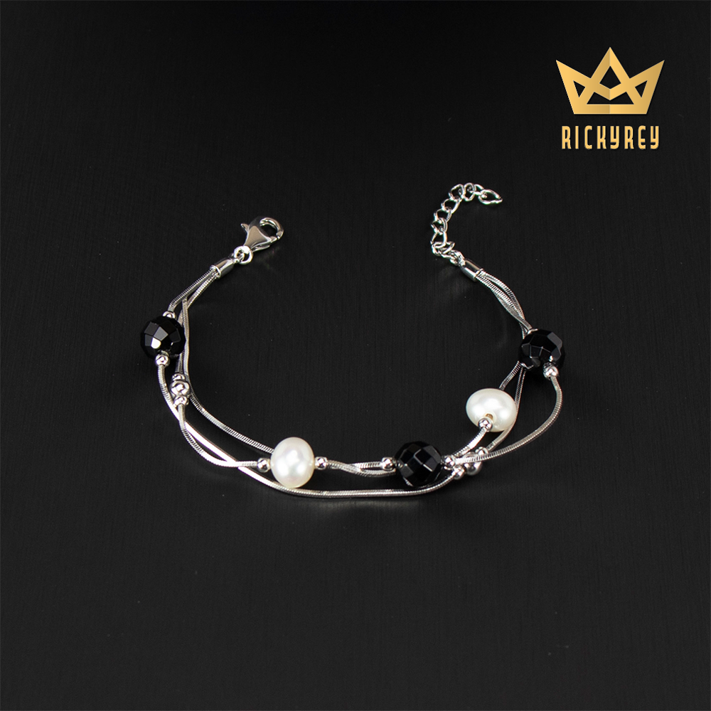 Onyx Pearl Bracelet
