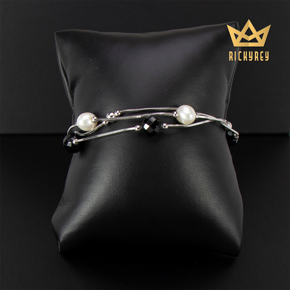 Onyx Pearl Bracelet